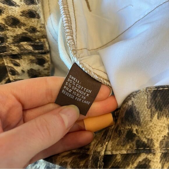 J. McLaughlin Baxter Cheetah Leopard Skinny Zipper Pants Size 0 - Picture 5 of 7